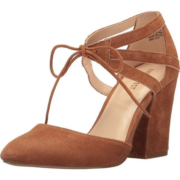 nine west block heel shoes